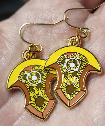 Azem sunflower earrings